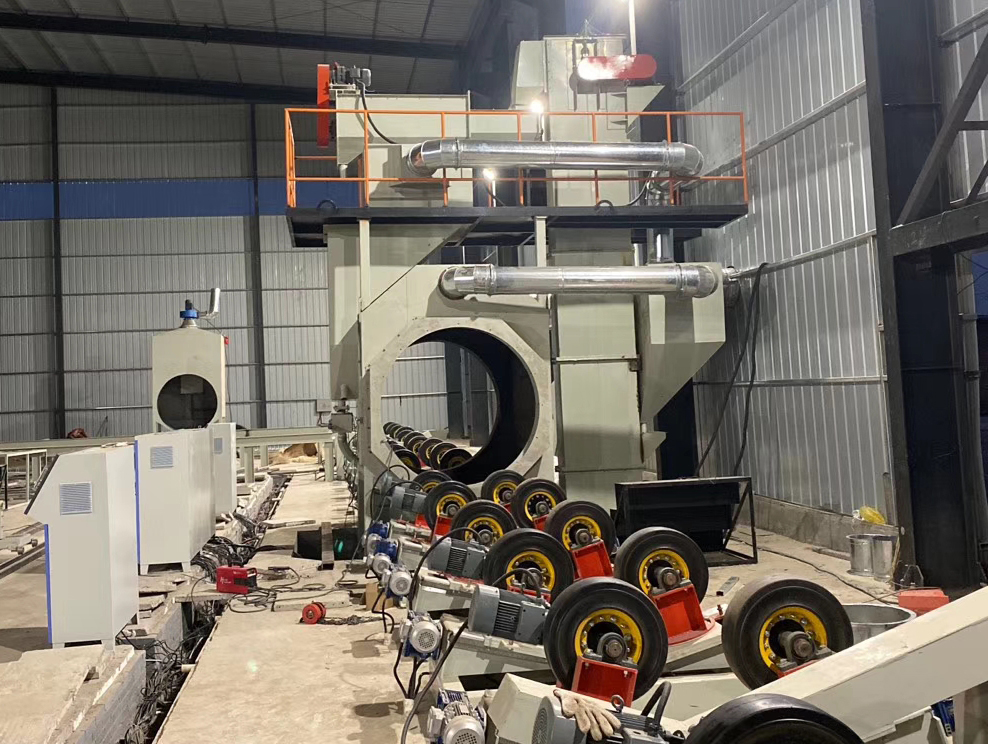 鋼管外壁通過式拋丸機(jī) 鋼管外壁通過式拋丸機(jī)